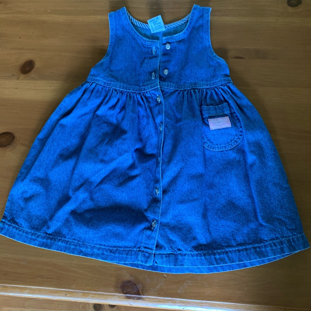 Vtg denim jumper